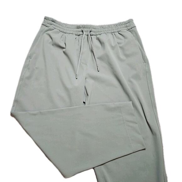 Lululemon Women’s Olive Green Jogger Pants Size Large Drawstring Pockets Lounge - Picture 1 of 4